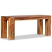 Banco de madera maciza de sheesham 110x35x45 cm