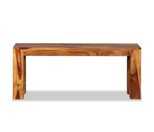 Banco de madera maciza de sheesham 110x35x45 cm