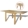 Mesa extensible de roble 170x85x75 cm