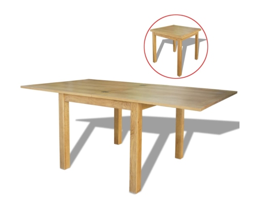 Mesa extensible de roble 170x85x75 cm