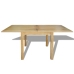 Mesa extensible de roble 170x85x75 cm