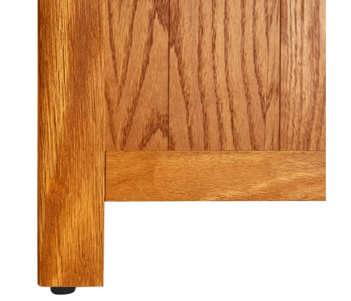 vidaX Estantería de 3 niveles de madera maciza de roble 70x22,5x82 cm