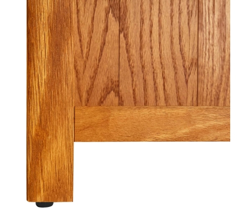 vidaX Estantería de 6 niveles de madera maciza de roble 80x22,5x180 cm