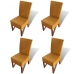Sillas de comedor 4 unidades ratán natural marrón