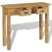 Mesa consola madera de teca maciza 90x30x80 cm