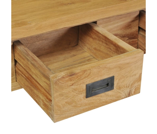 Mesa consola madera de teca maciza 90x30x80 cm