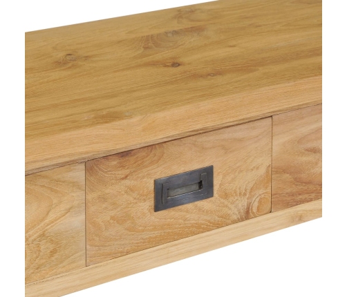 Mesa consola madera de teca maciza 90x30x80 cm