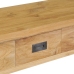 Mesa consola madera de teca maciza 90x30x80 cm