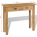 Mesa consola madera de teca maciza 90x30x80 cm