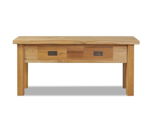 Banco de recibidor de madera de teca maciza 90x30x40 cm