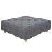 vidaXL Puf de tela 80x80x30 cm gris oscuro