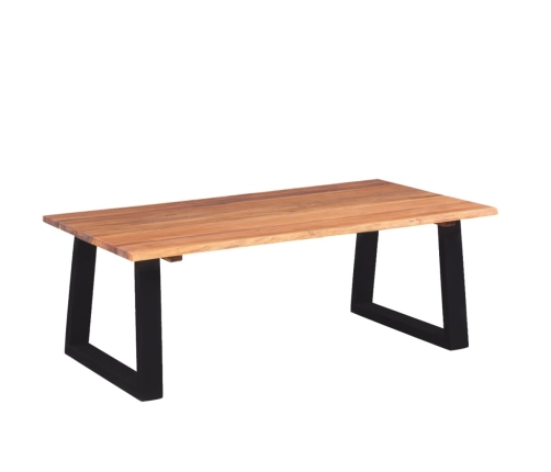 vidaXl Mesa de centro madera maciza de acacia 110x60x40 cm