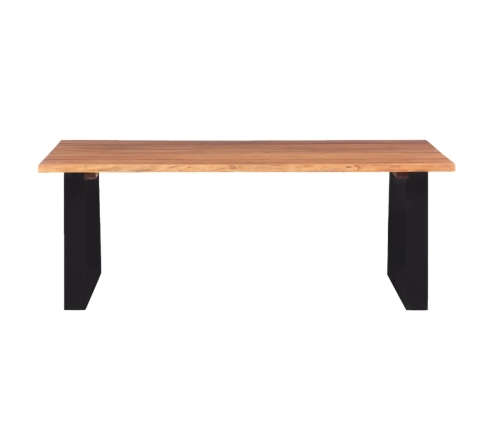 vidaXl Mesa de centro madera maciza de acacia 110x60x40 cm