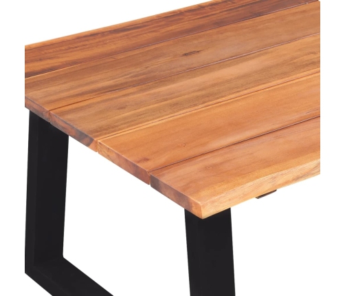 vidaXl Mesa de centro madera maciza de acacia 110x60x40 cm