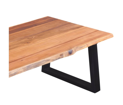 vidaXl Mesa de centro madera maciza de acacia 110x60x40 cm