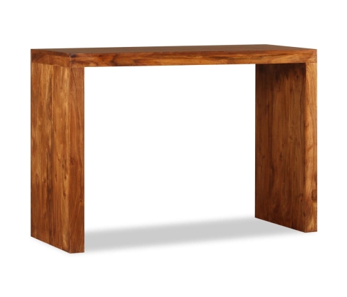 Mesa consola Madera sólida con acabado miel 110x40x76 cm