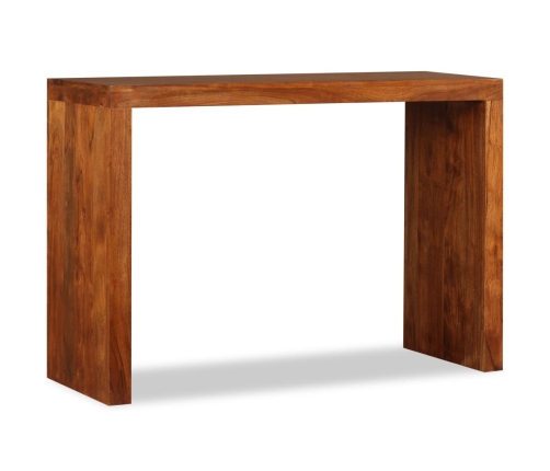 Mesa consola Madera sólida con acabado miel 110x40x76 cm