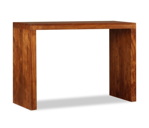 Mesa consola Madera sólida con acabado miel 110x40x76 cm