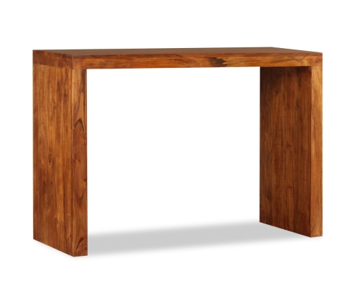 Mesa consola Madera sólida con acabado miel 110x40x76 cm