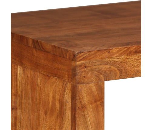 Mesa consola Madera sólida con acabado miel 110x40x76 cm