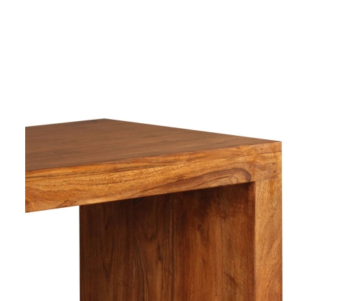 Mesa consola Madera sólida con acabado miel 110x40x76 cm