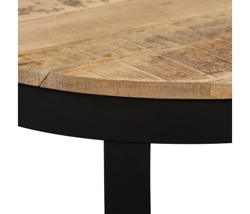 Mesa de centro madera maciza de mango sin tratar 60x40 cm