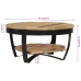 Mesa de centro de madera de mango rugosa 65x32 cm