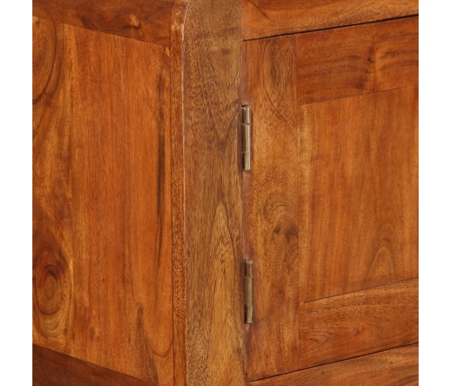 Aparador de madera maciza acabado miel 120x30x75 cm