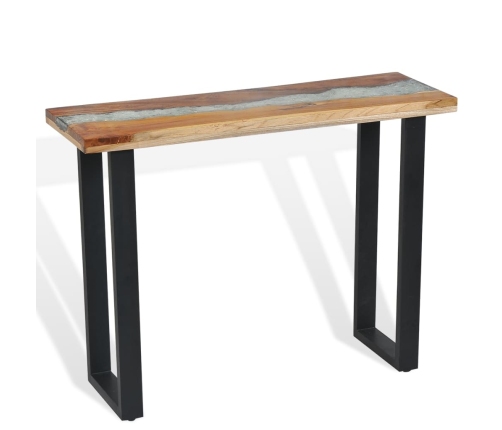 Mesa consola de teca 100x35x75 cm