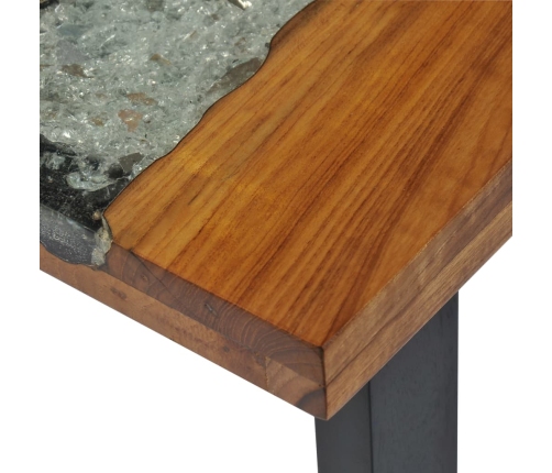 Mesa consola de teca 100x35x75 cm