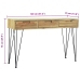 Mesa consola de teca maciza 120x35x76 cm