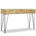 Mesa consola de teca maciza 120x35x76 cm