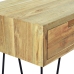 Mesa consola de teca maciza 120x35x76 cm