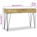 Mesa consola de teca maciza 120x35x76 cm