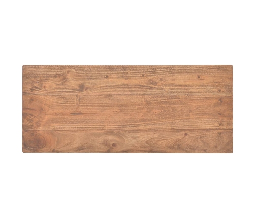 Mesa consola de madera maciza de caoba 69x28x70 cm