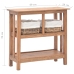 Mesa consola de madera maciza de caoba 69x28x70 cm