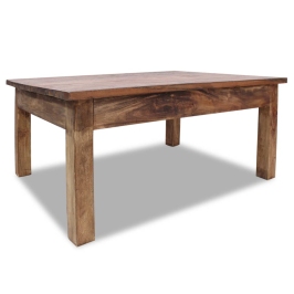 Mesa de centro madera maciza de caoba 98x73x45 cm