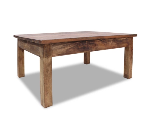 Mesa de centro madera maciza de caoba 98x73x45 cm