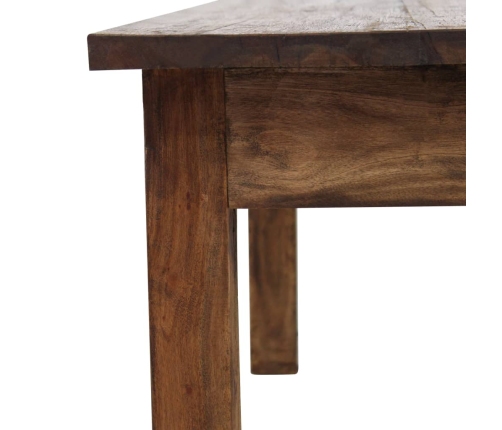 Mesa de centro madera maciza de caoba 98x73x45 cm