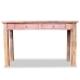 Mesa consola de madera maciza de caoba 123x42x75 cm