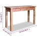 Mesa consola de madera maciza de caoba 123x42x75 cm