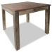 Mesa de comedor de madera reciclada mixta 82x80x76 cm