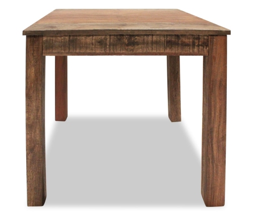 Mesa de comedor de madera reciclada mixta 82x80x76 cm