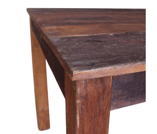 Mesa de comedor de madera reciclada mixta 82x80x76 cm