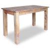 Mesa de comedor de madera maciza reciclada 120x60x77 cm