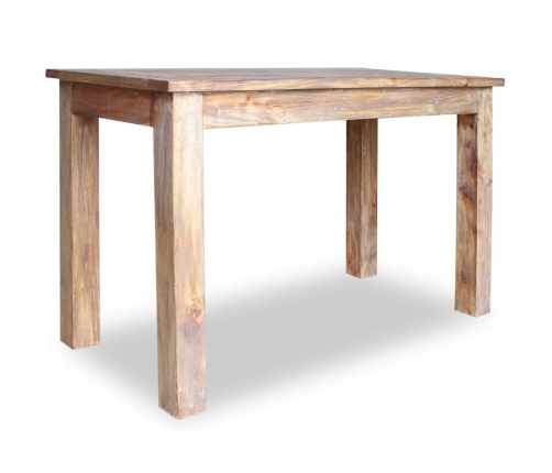 vidaXL Mesa de comedor de madera maciza reciclada 120x60x77 cm