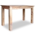 Mesa de comedor de madera maciza de caoba 120x60x77 cm