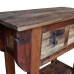 Mesa consola de madera reciclada mixta 80x35x80 cm