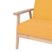 Sillón de tela amarillo