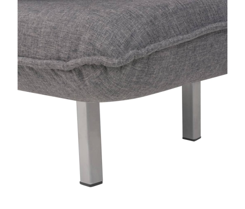 Silla giratoria y sofá cama tela gris oscuro